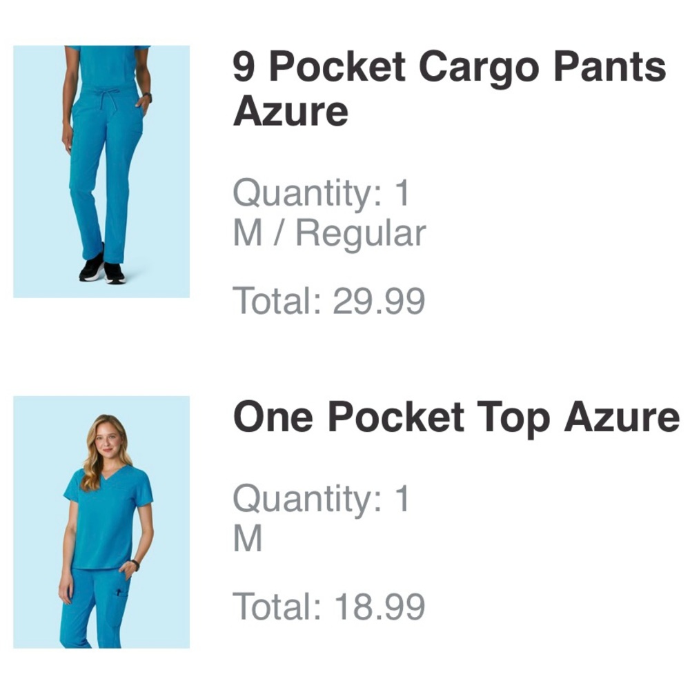 Mandala Scrub Set Azure